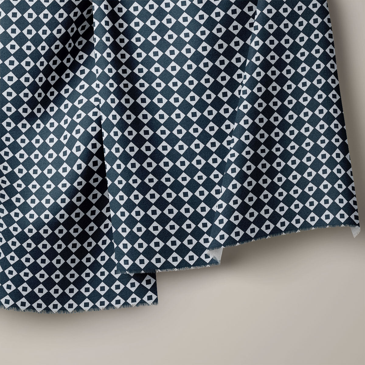 Limed Spruce And Iron Pattern Geometric Print