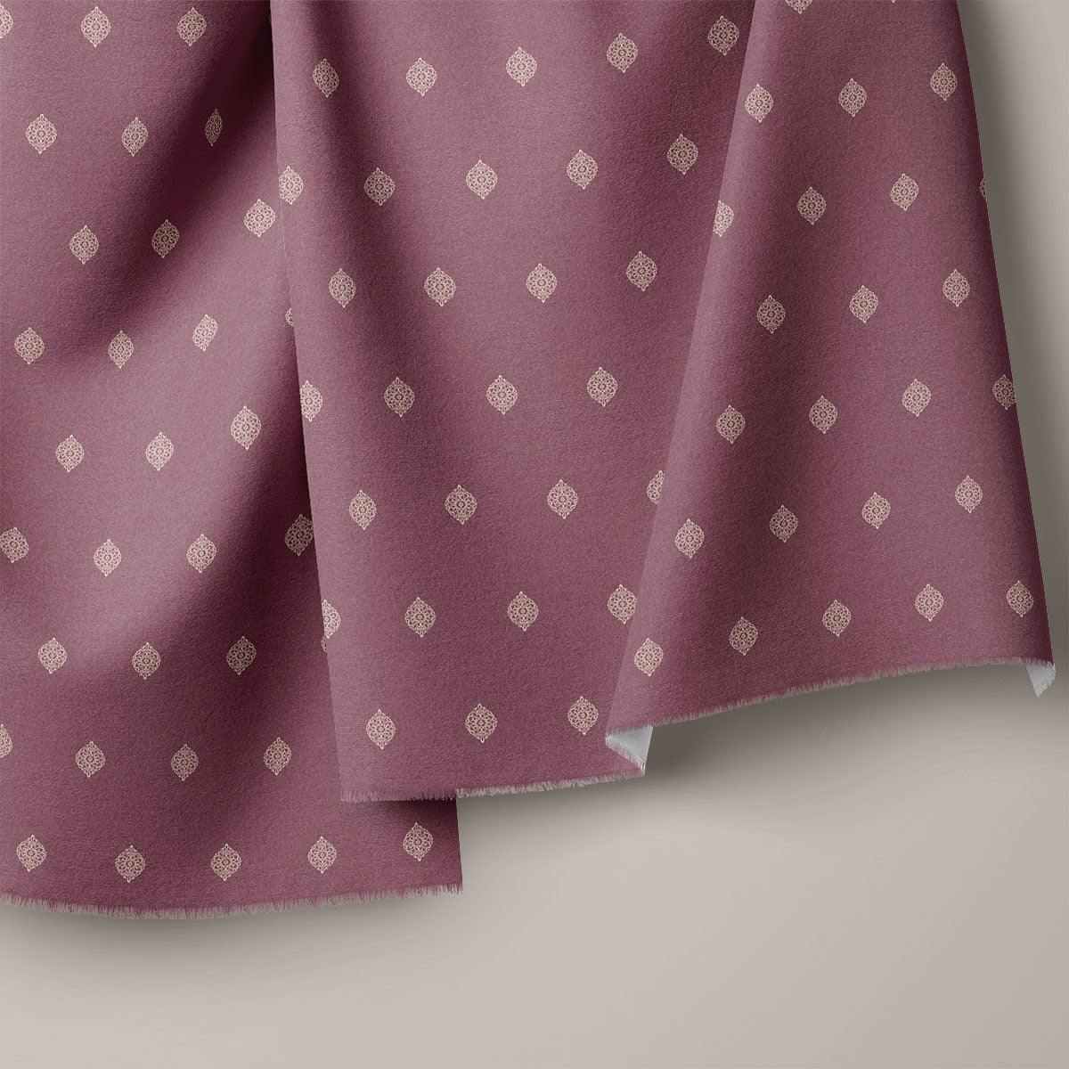 Deep Coffee And Lemon Grass Pattern Geometric Print