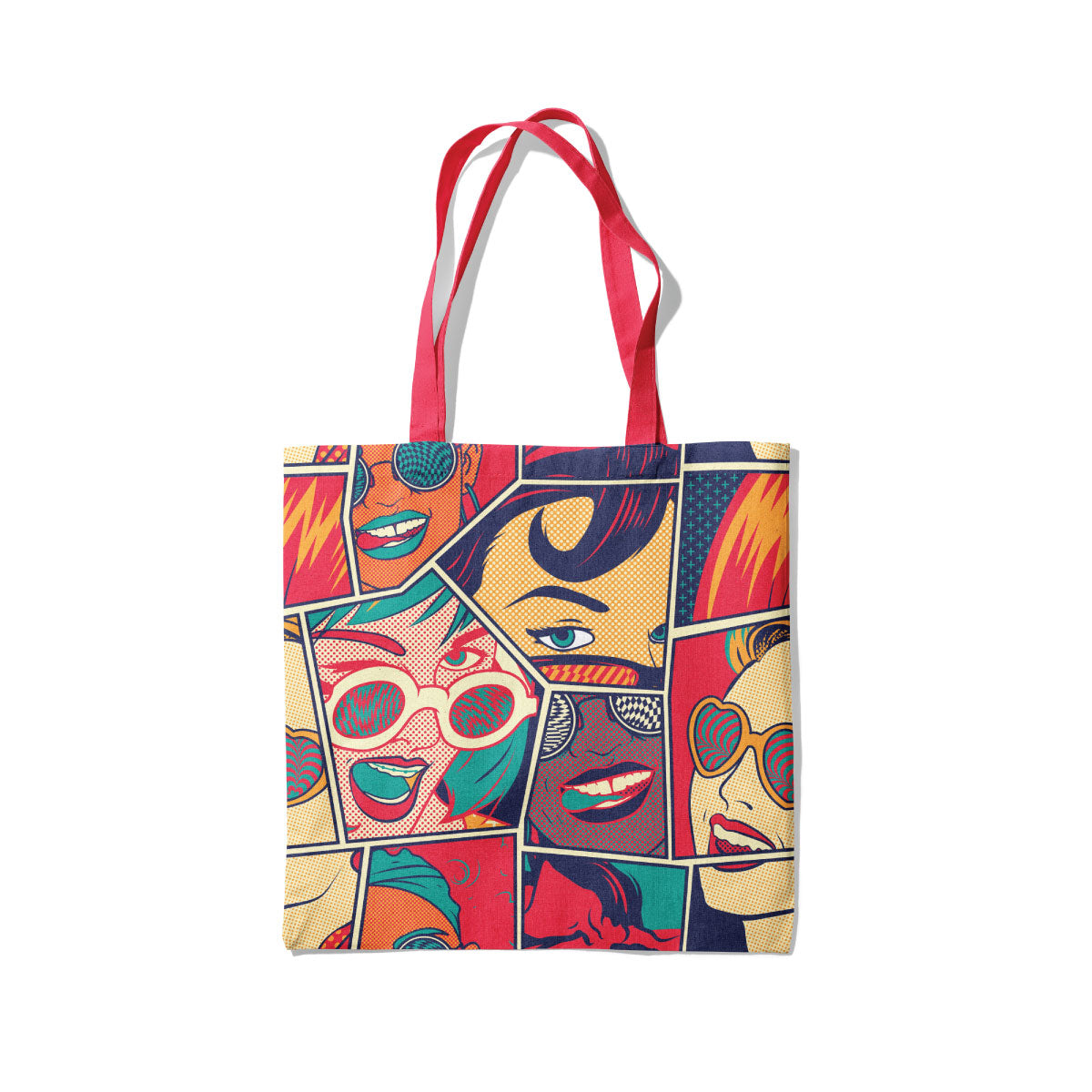 Comic Book Canvas Tote Bag