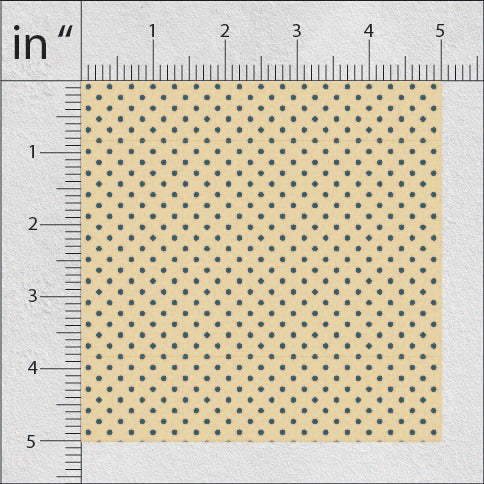 Dark Beige Polka Dots Print