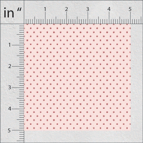 Pig Pink And Copper Rose Polka Dots Print