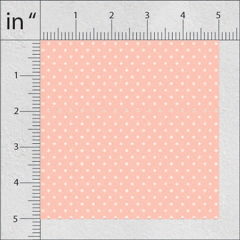 Desert Sand And Wisp Pink Polka Dots Print