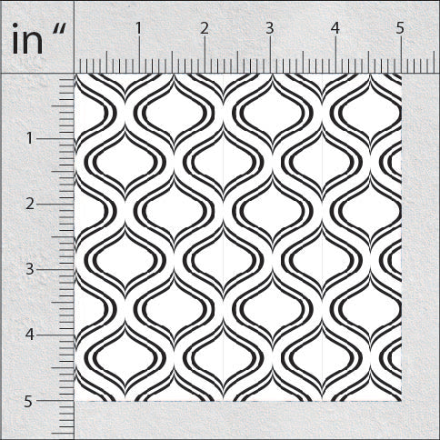 Ceramic And Black Cat Pattern Geometric Print