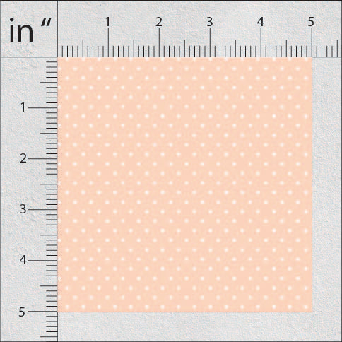 Dark Salmon Polka Dots Print