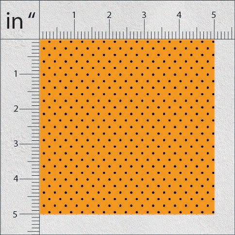 Papaya Orange Polka Dots Print