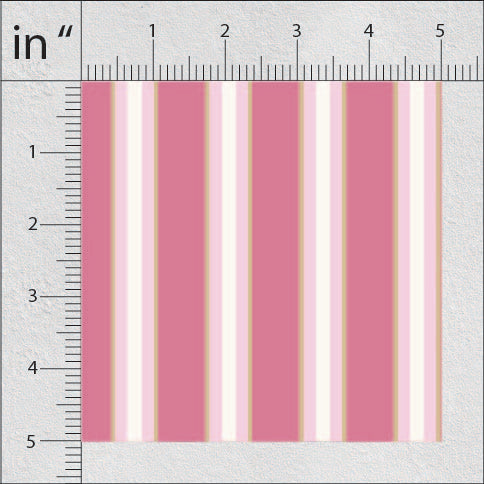 Deep Carmine and Grey Cloud Stripes Print