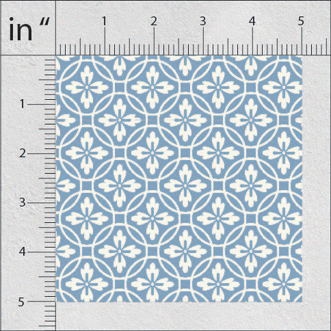 Blue Bayoux Geometric Print