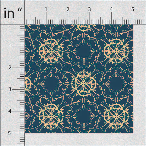 Rhino And Tumbleweed Pattern Geometric Print