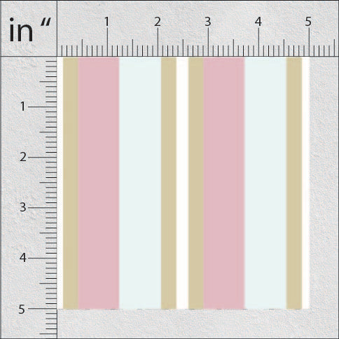 Lavender Grey and Quicksand Stripes Print