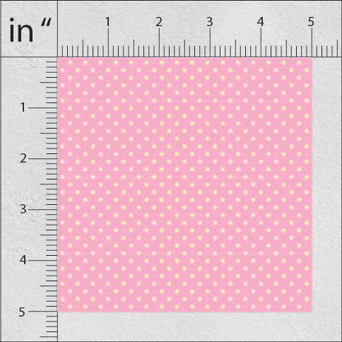 Dusky Rose And Harvest Gold Polka Dots Print