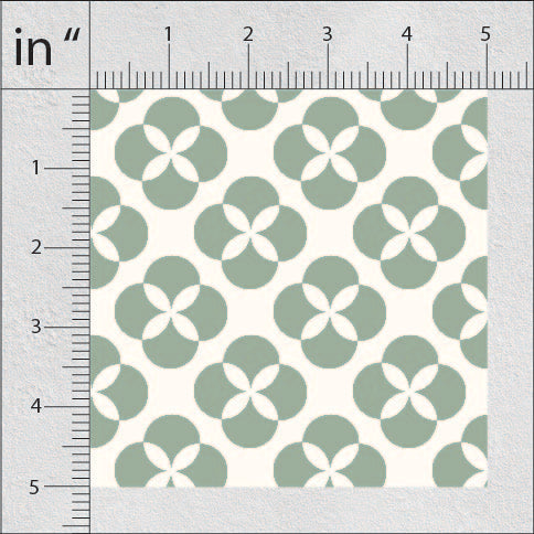 Mineral Green And Pinkish Grey Pattern  Geometric Print