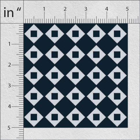 Limed Spruce And Iron Pattern Geometric Print