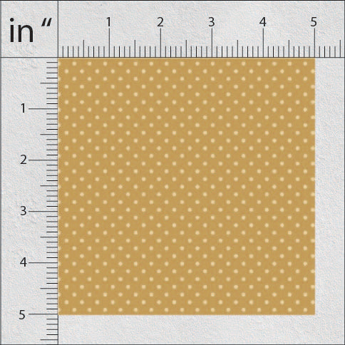 Clay Brown Polka Dots Print
