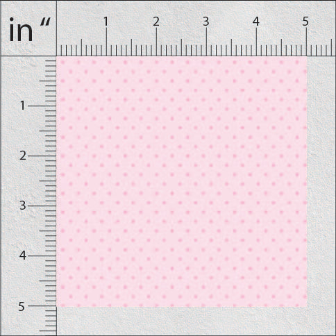 Vanilla Ice And Pale Rose Polka Dots Print