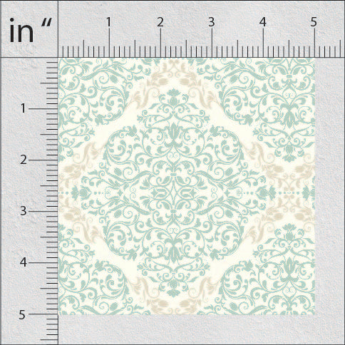 Sage Green Geometric Print