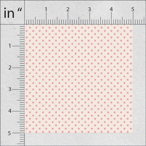 Almond  And Light Maroon Polka Dots Print