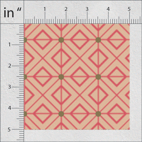 Dark Terra Cotta Pattern Geometric Print