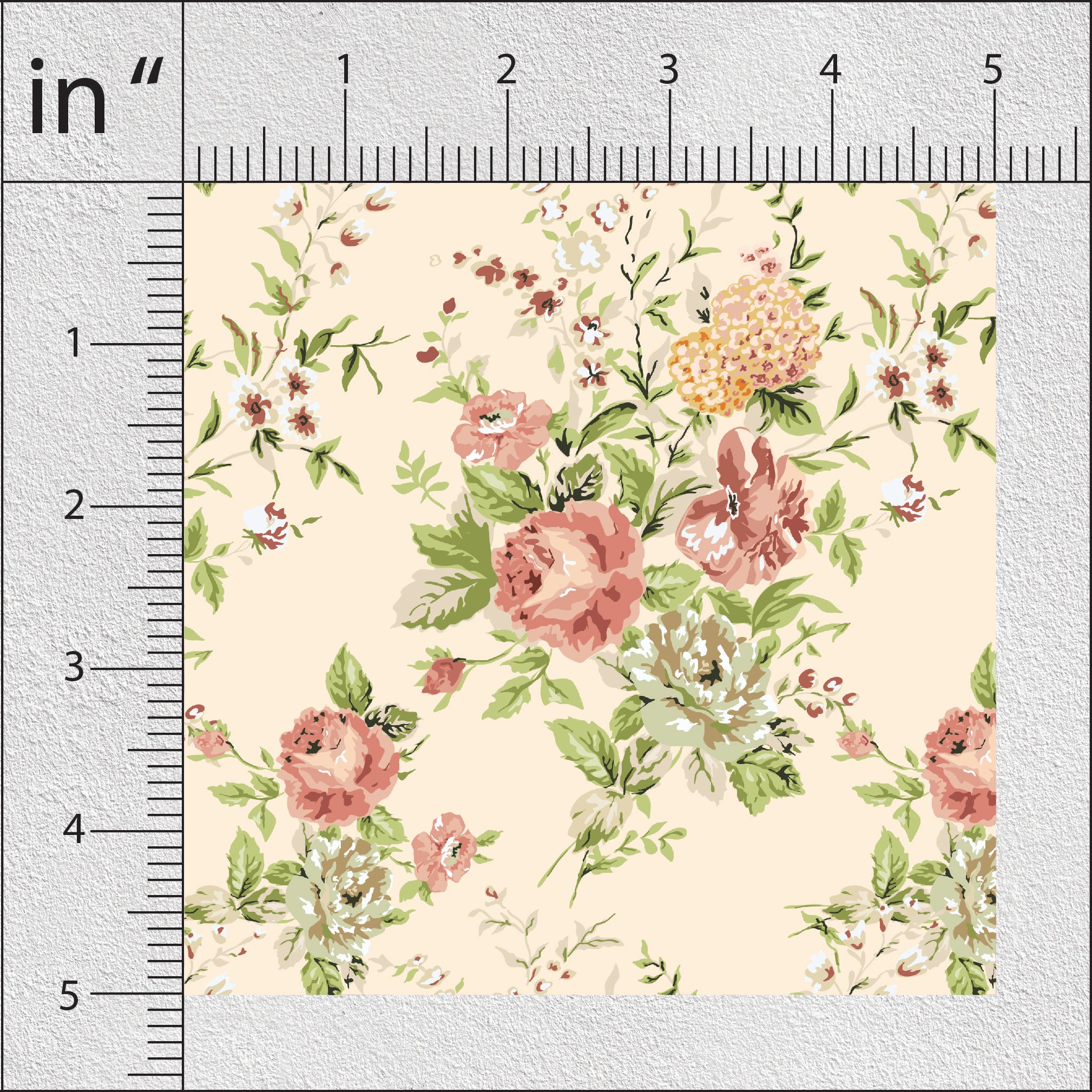 Mule Fawn Rose Floral Print