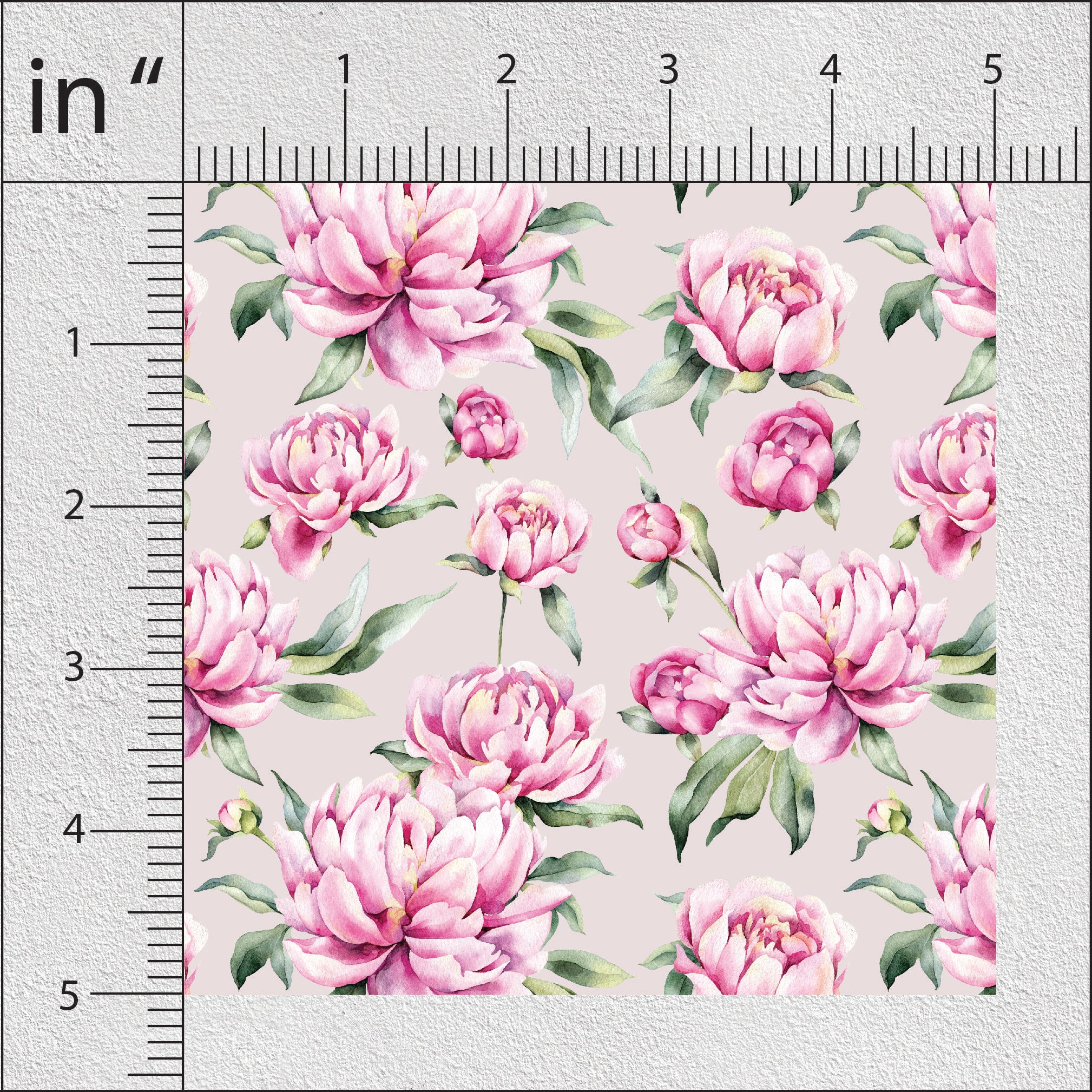 Oyster Pink Peony Floral Print