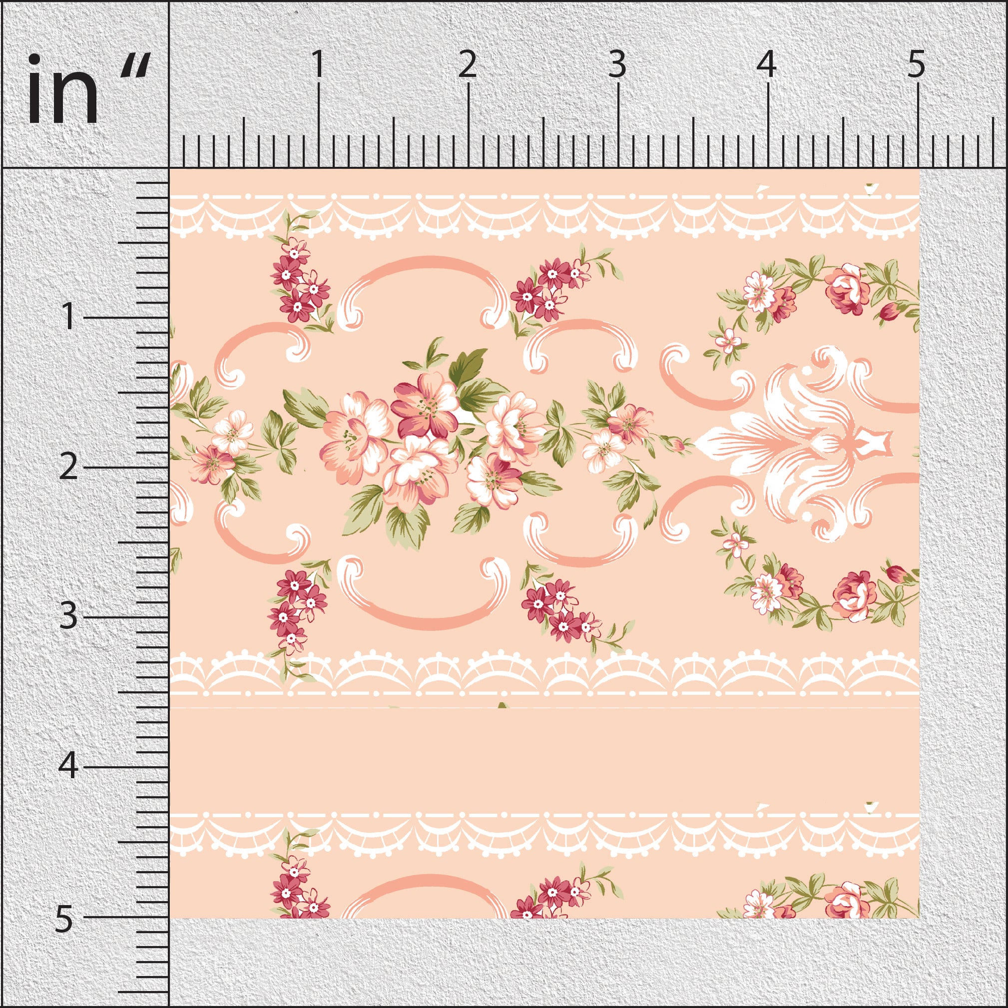 Pale Chestnut Lily Floral Print
