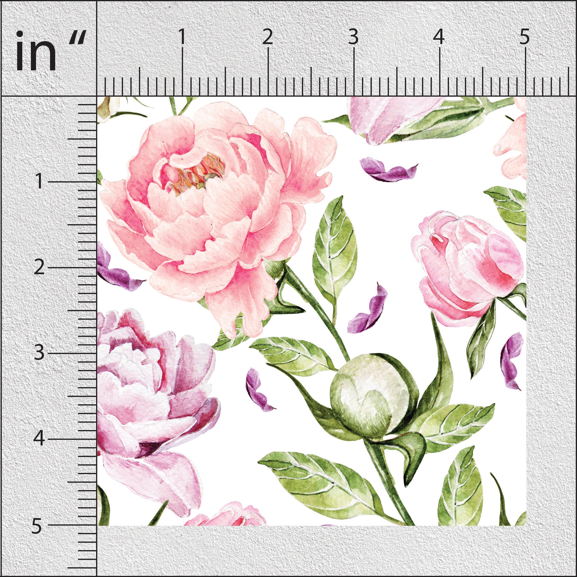 Light Maroon & Faded Pink Roses Floral Print