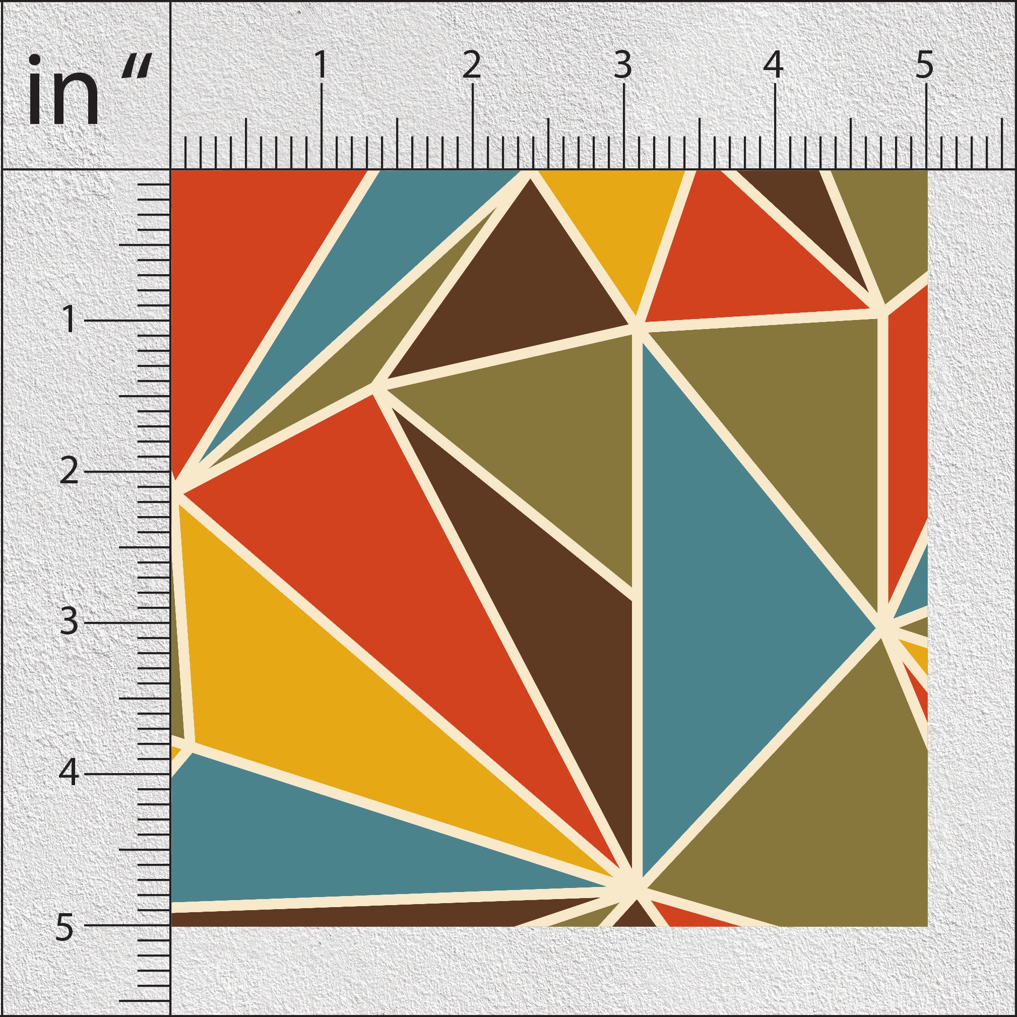 Multicolor Pattern Geometric Print