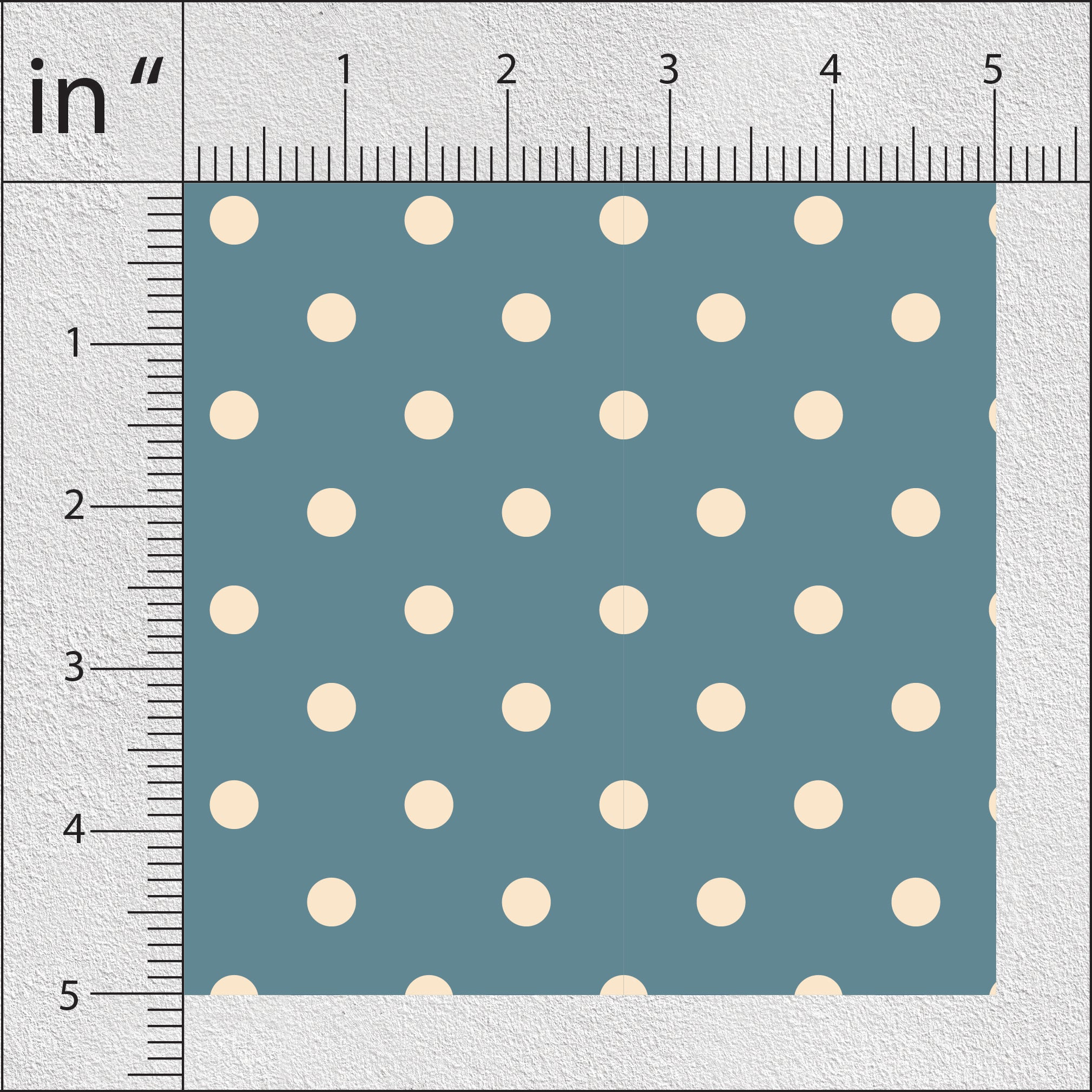 Dark Grey Blue Polka Dots Print