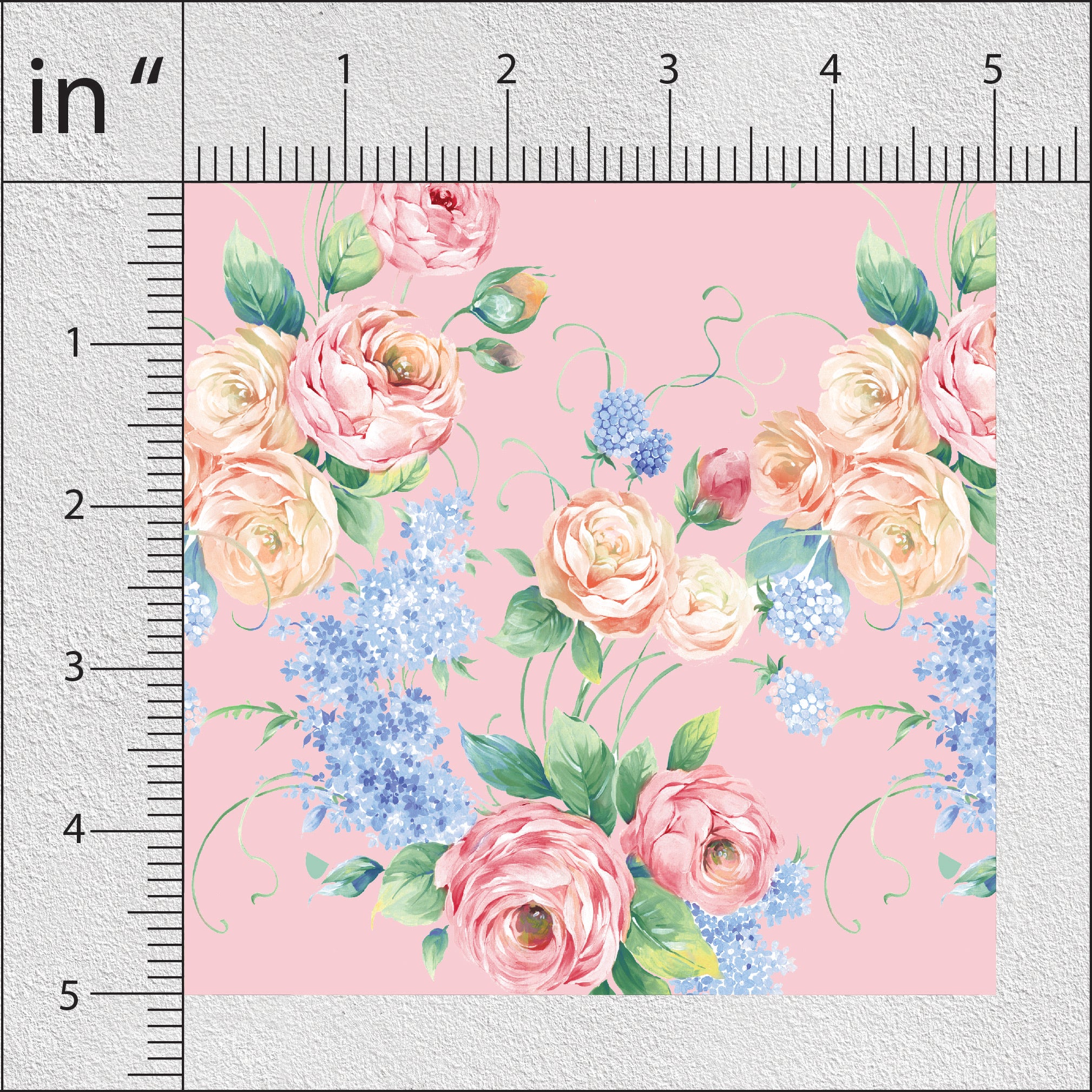 Light Thulian Pink Robyn Rose Floral Print