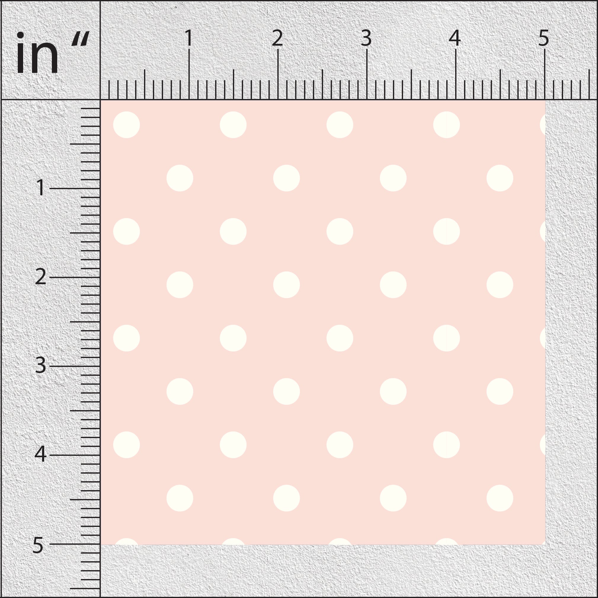 Cavern Pink And White Rock  Polka Dots Print