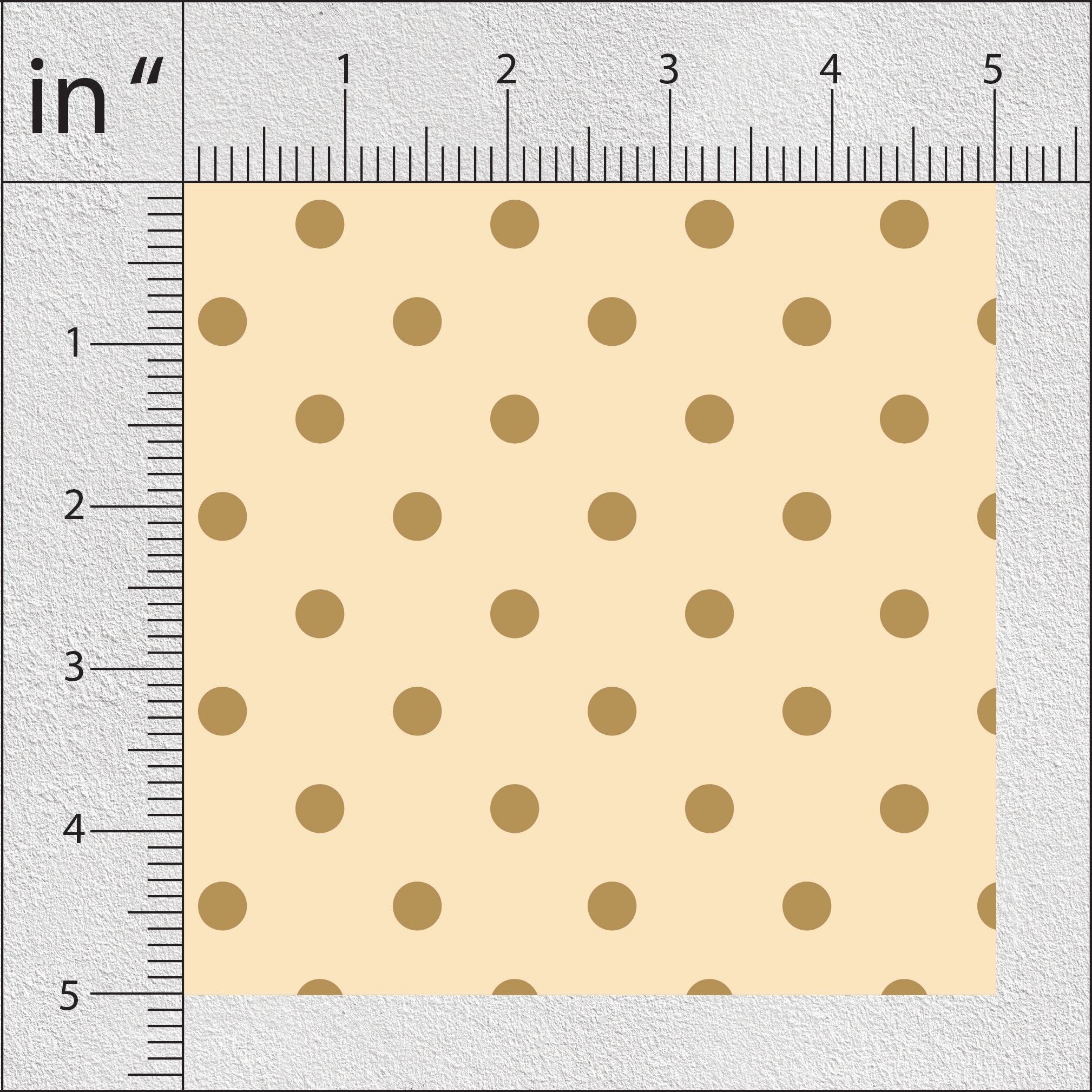 Very Light Brown Polka Dots Print
