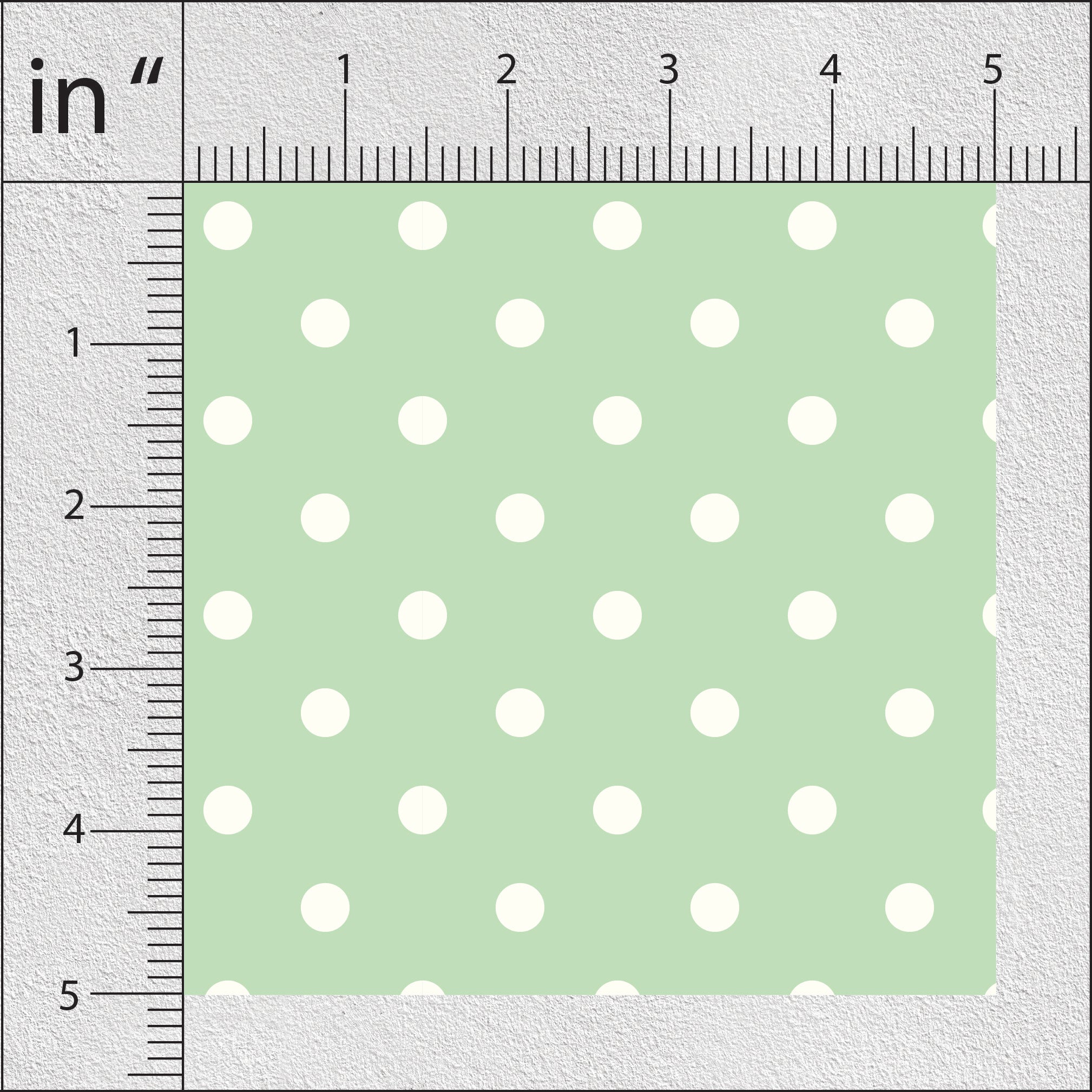 Greyish Green And Clay Ash  Polka Dots Print