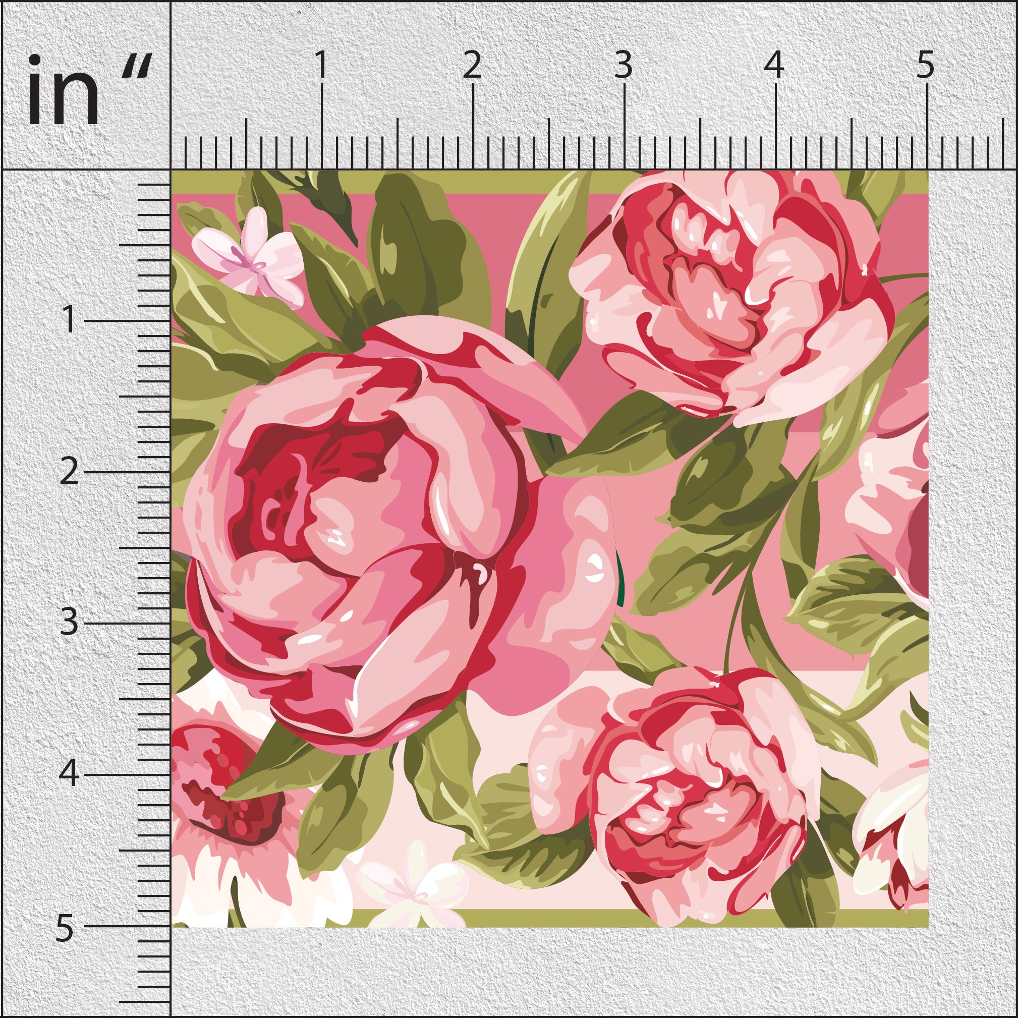 Pale Violet Red Rose Floral Print