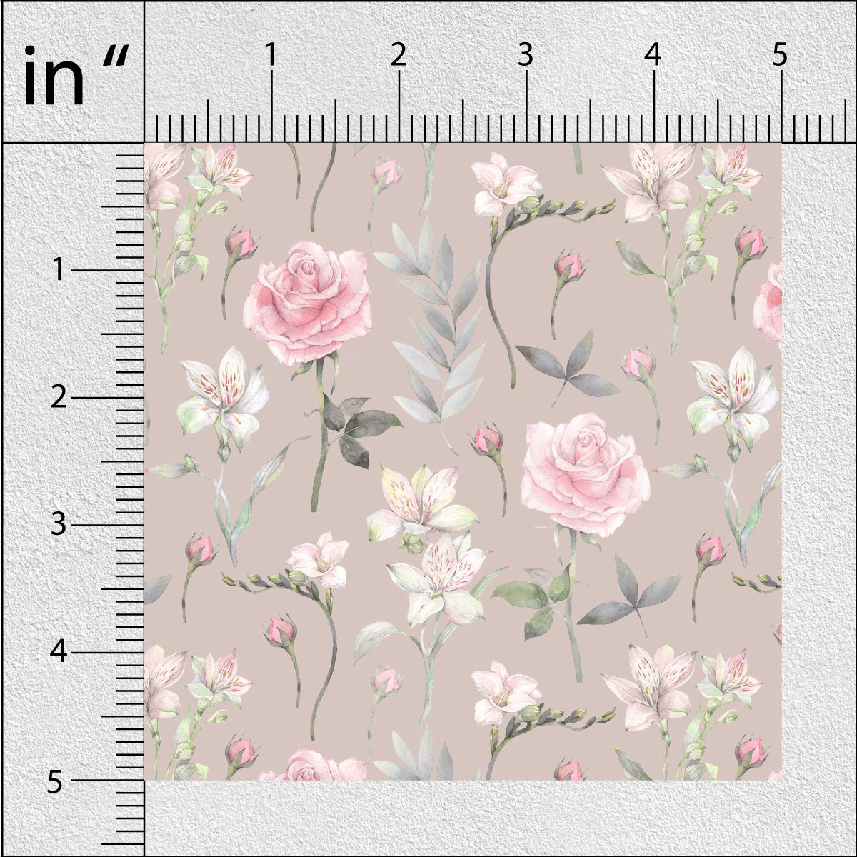 Martini Rose Floral Print