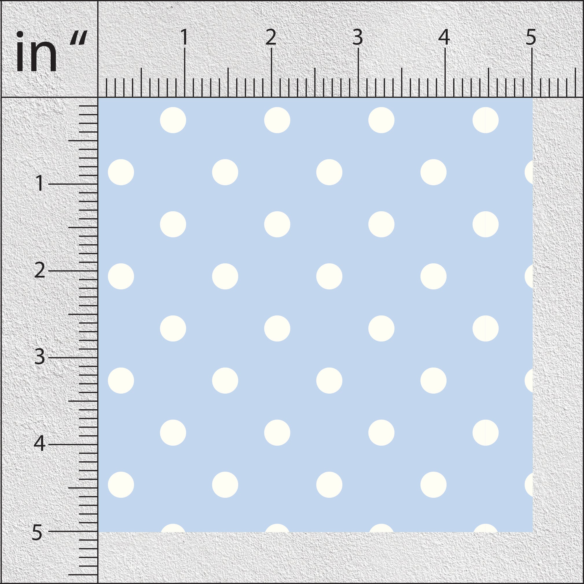 Cadet Blue Polka Dots Print