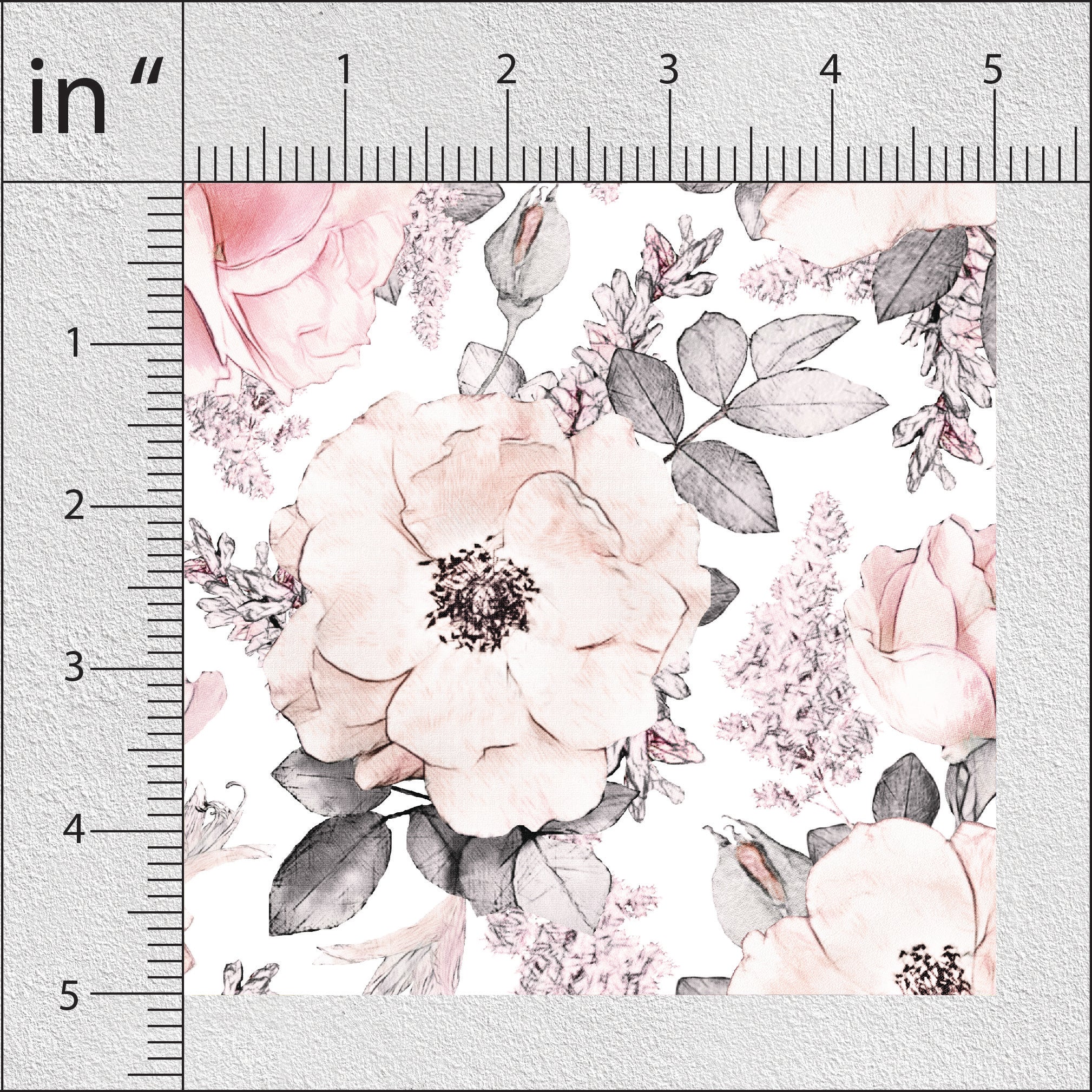 Oyster Pink Floral Print