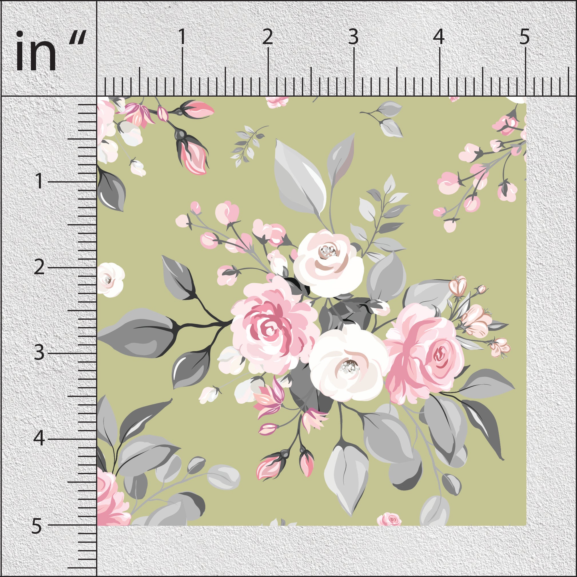 Iron & Tulip Pink Roses Floral Print