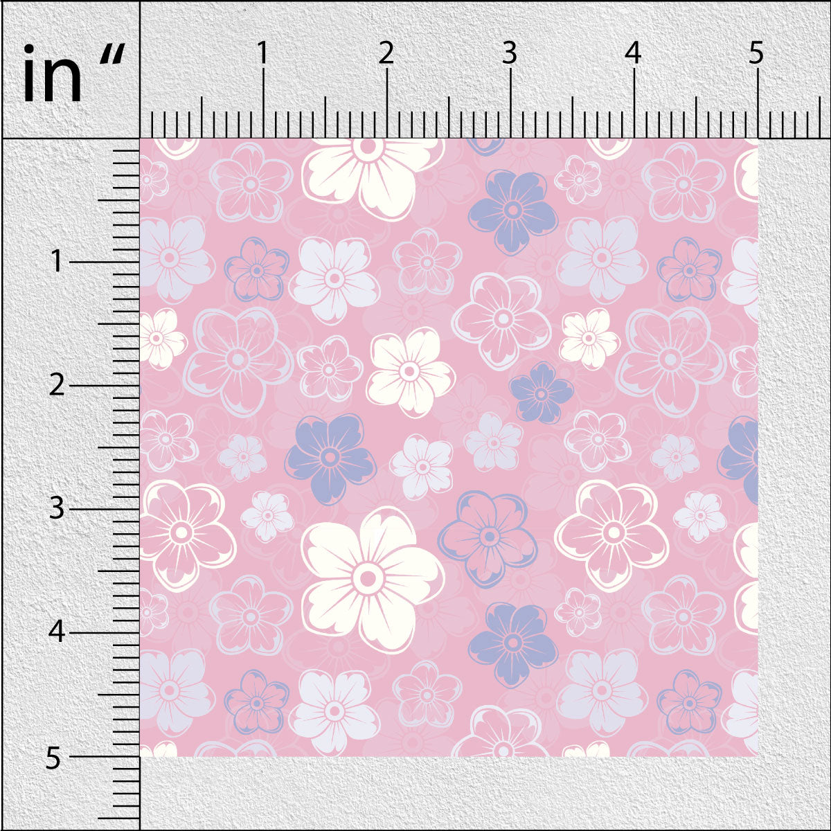 Light Mauve Spring Floral Print