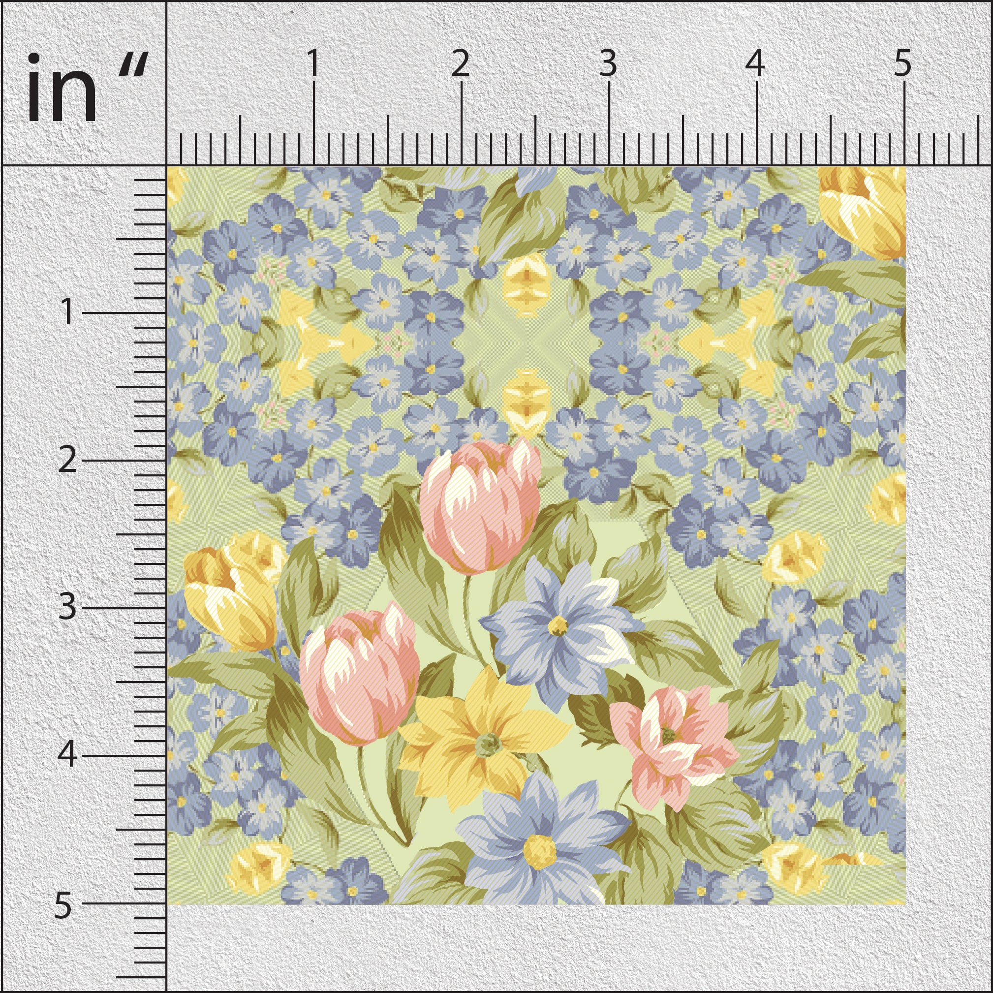 Mountain Mist And Alpine Floral Print