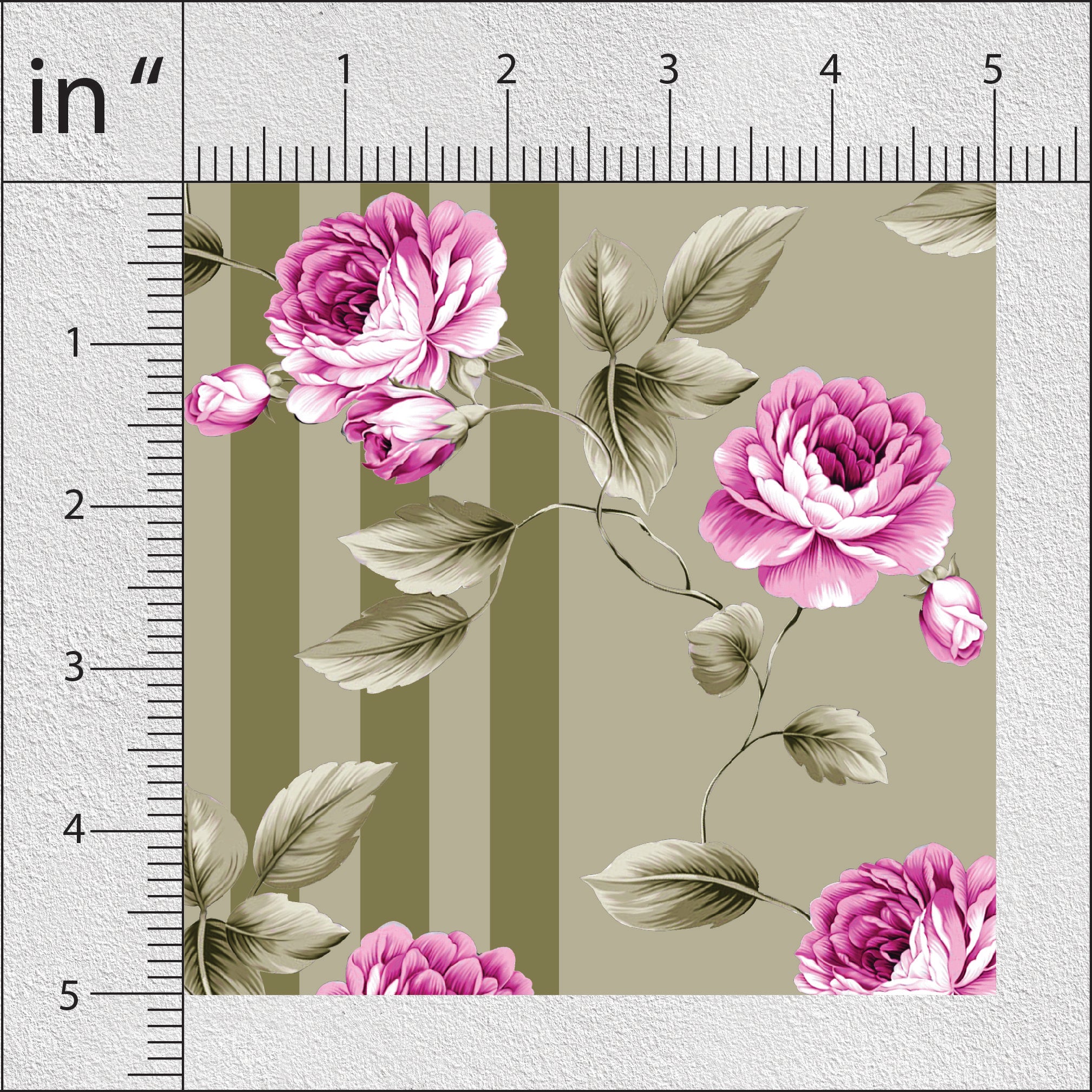 Pink Swan Vintage Roses Floral Print