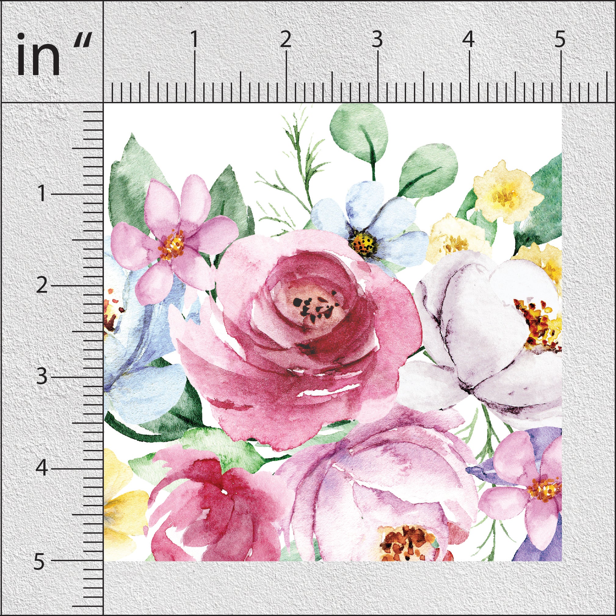 Persian Plum Rose Floral Print