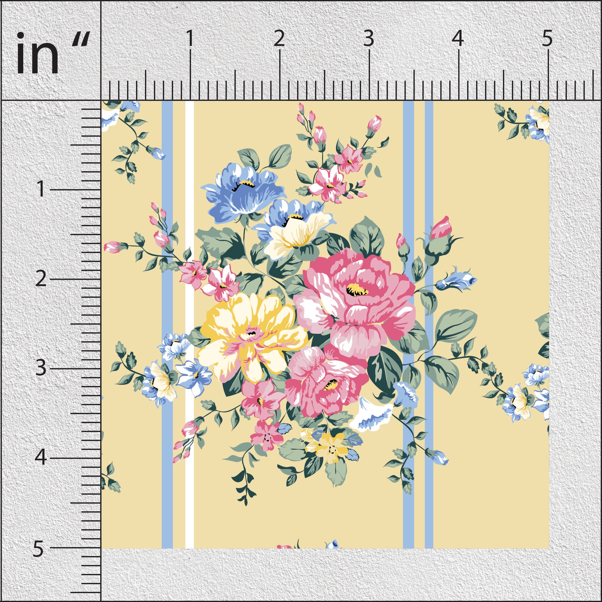 Khaki Vintage Rose Floral Print