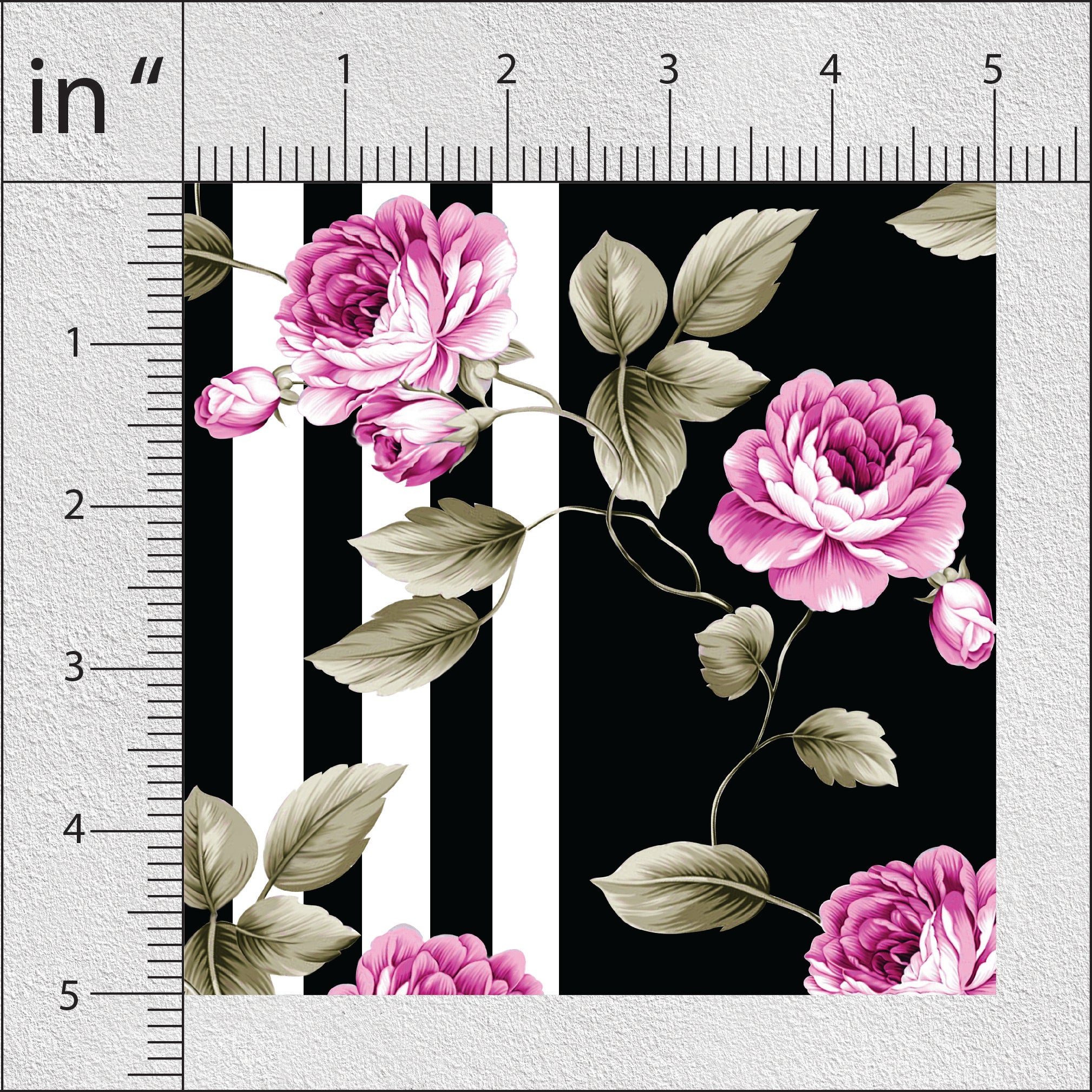 Bashful Pink Vintage Rose Floral Print