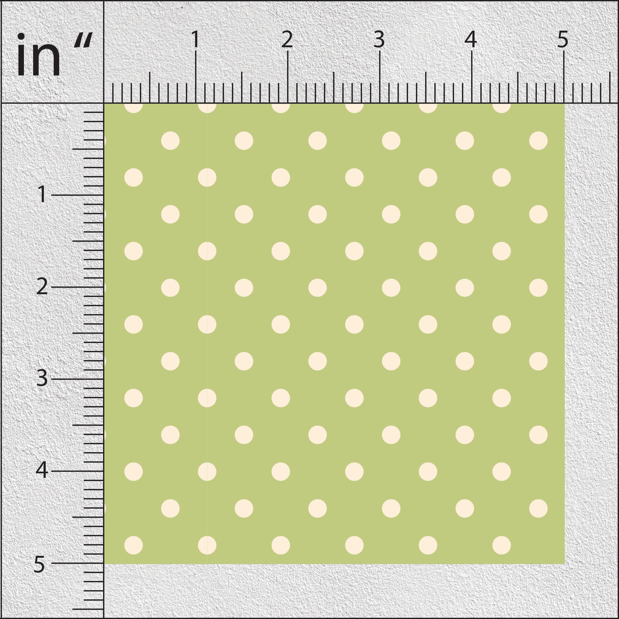 Trendy Green And Pinkish Grey Polka Dots Print