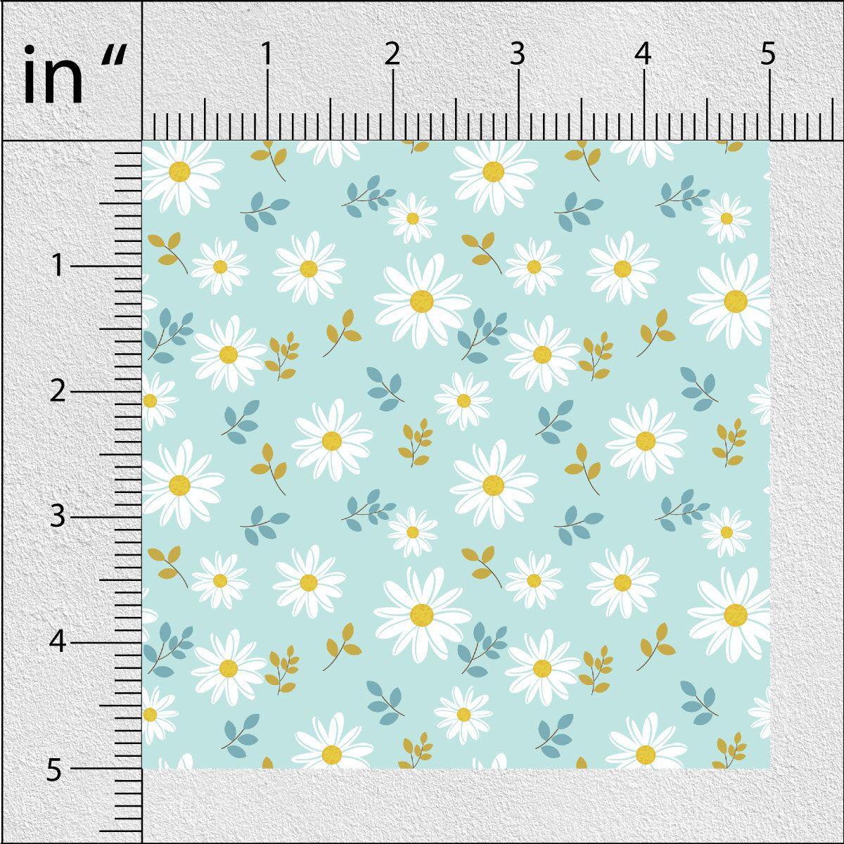 Soft Peach Daisies Floral Print