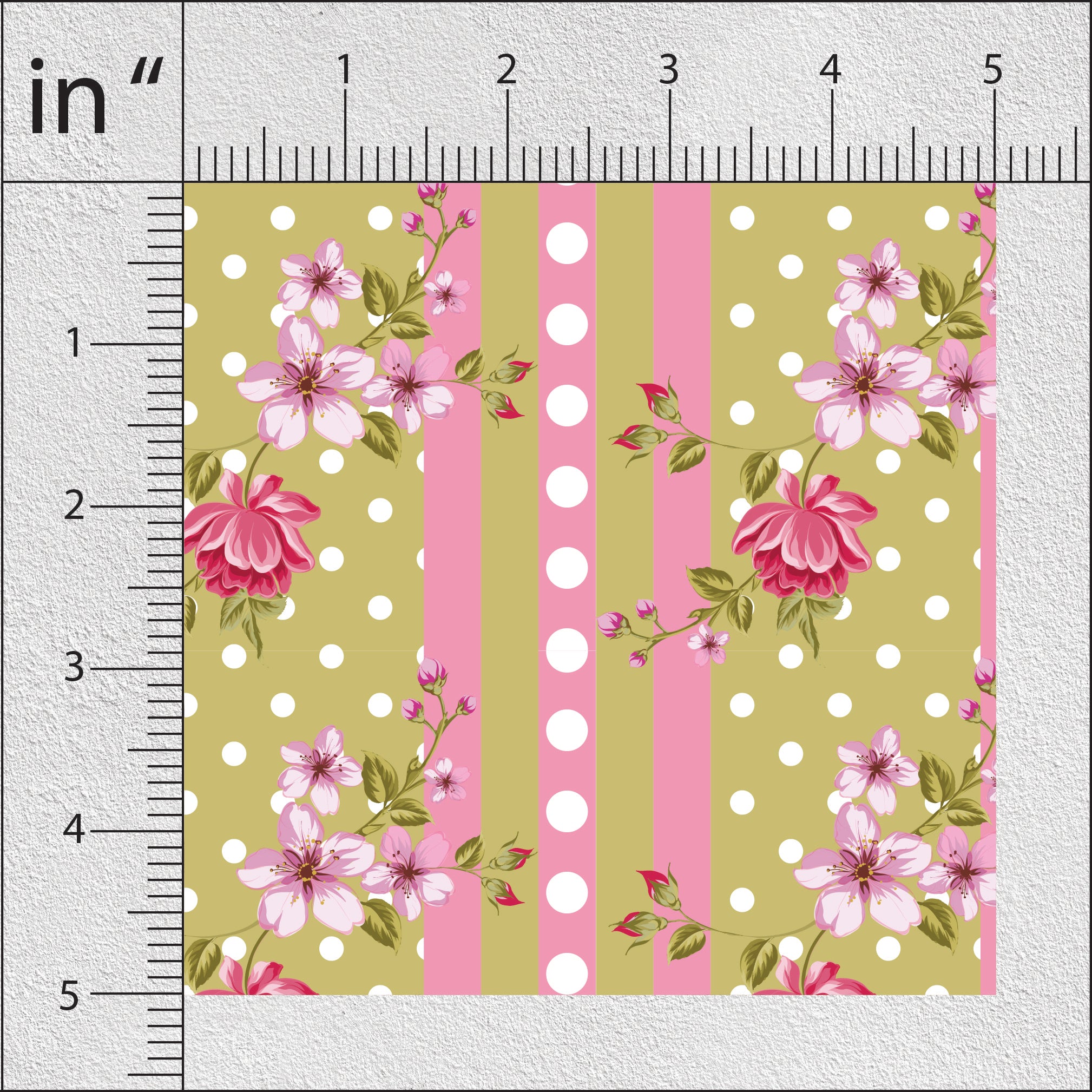 Bashful Pink Sweet Pea Floral Print
