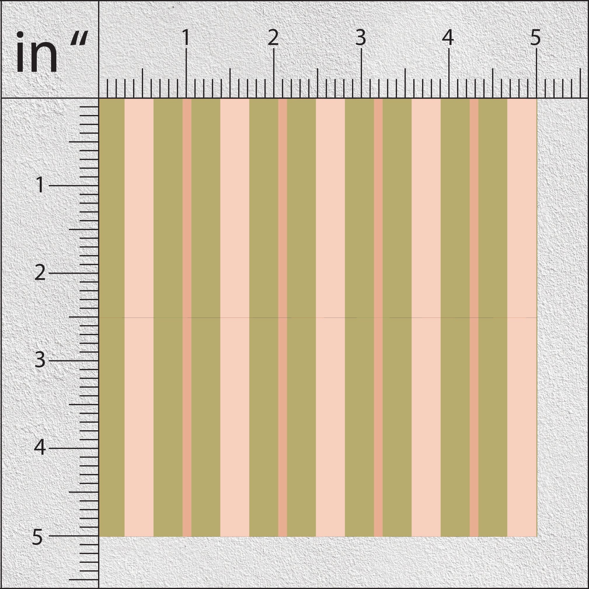 Light Olive Green Stripes Print