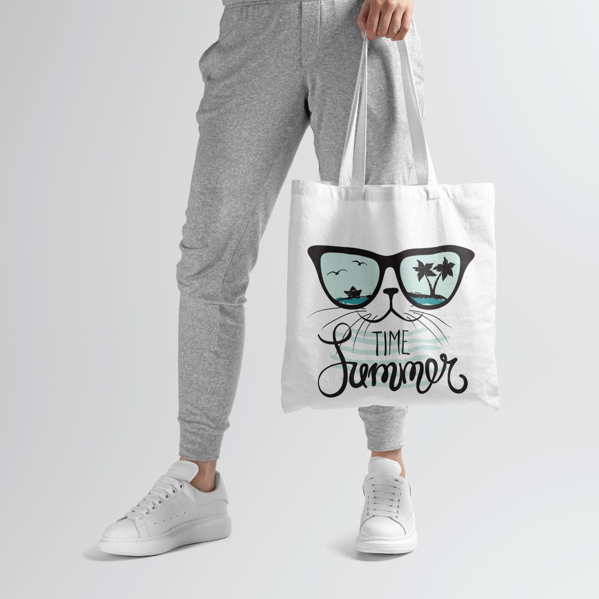 Canvas Time Summer Color Jungle Mist Tote Bag