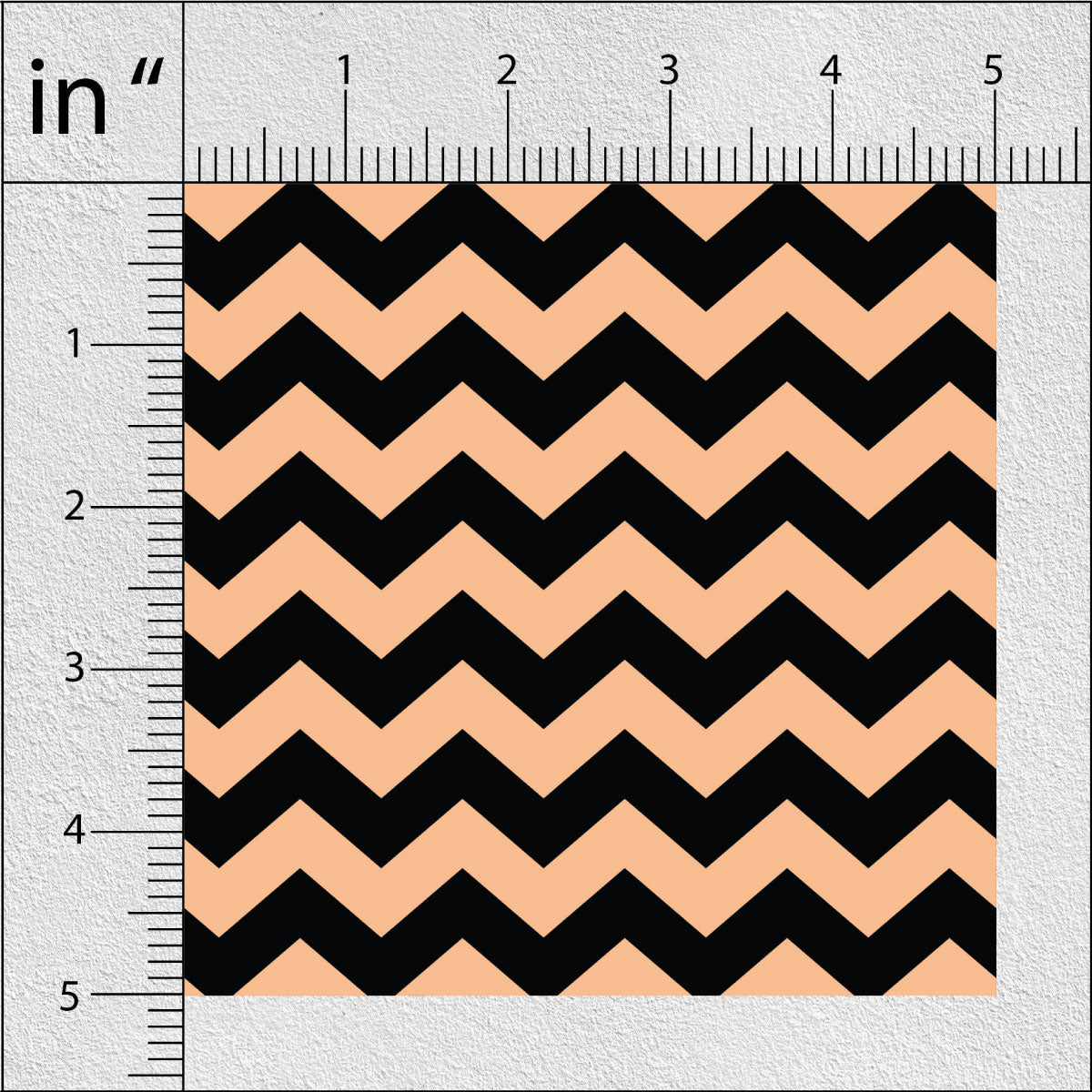 Pale Salmon Chevron Print