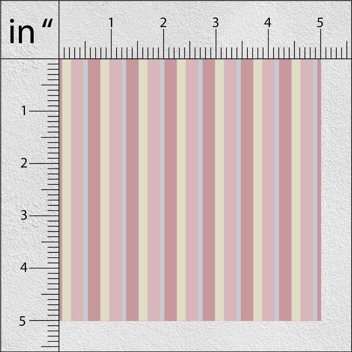 Tuscan Red Stripes Print