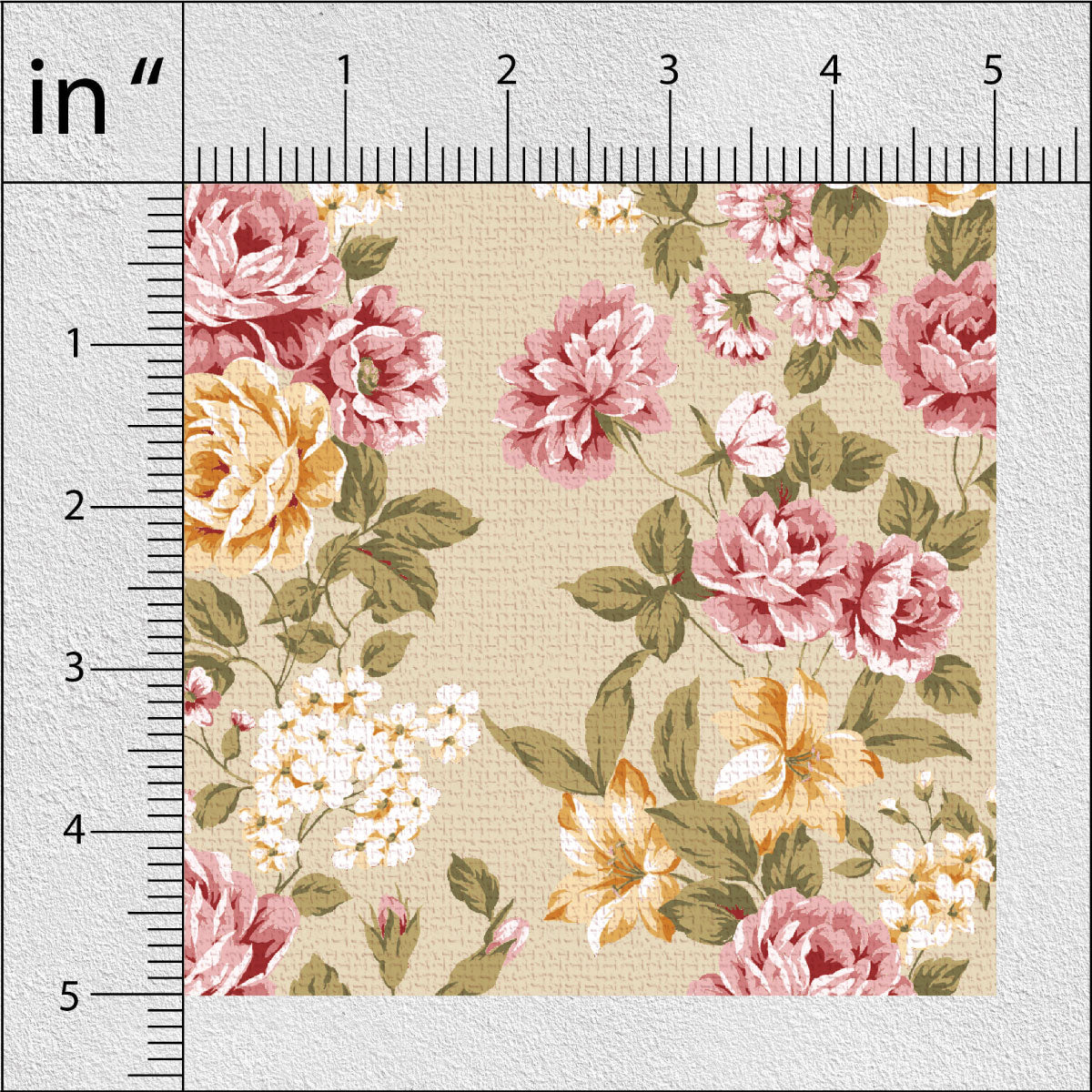 Muted Pink Floral Print